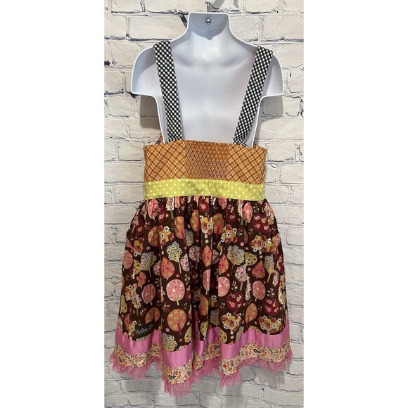 Matilda Jane Cotton Blend Dress Fall Spinning With Joy Knot Tulle Size 8 - Picture 4 of 6
